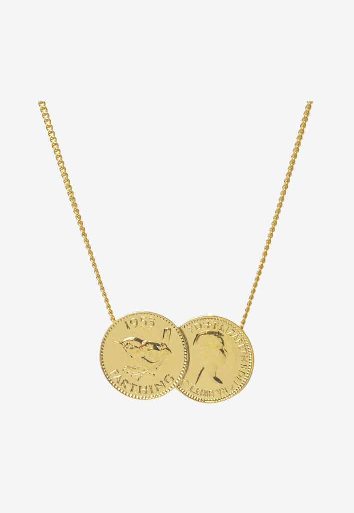 GOLD COIN NECKLACE | Rebekajewelry