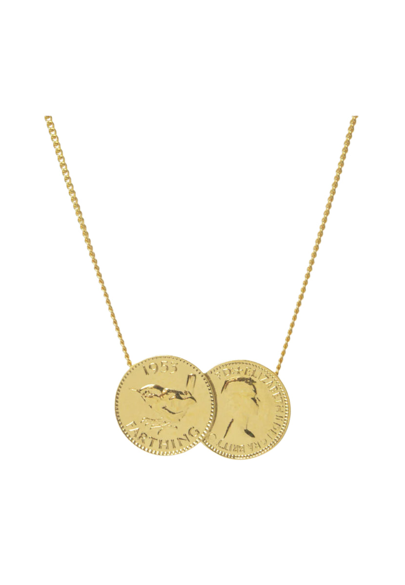 Katie mullally coin necklace Clearance