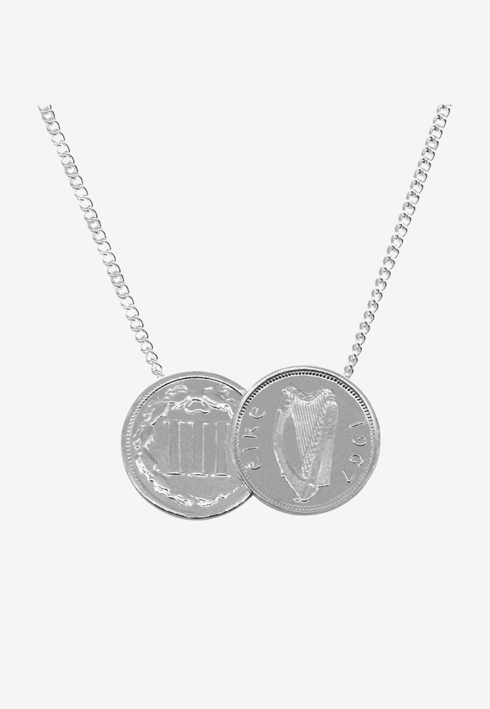 George VI Double Coin Necklace, Real British Sixpences, God Save the King -  Etsy